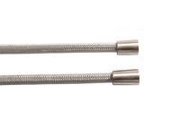 Hotbath Archie Doucheslang Geribbeld Met Transparante Kunststof Mantel 150 cm RVS 316 AR015IX - thumbnail