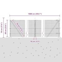 VidaXL Afrasteringspaal groen 10 x 0,6 m (12 x 12 mm gaas) - thumbnail