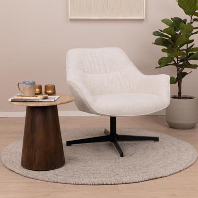 Livingfurn Draaifauteuil 'Daphne' Sand