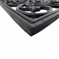 Siena Garden 368-1-441-002 Antik Rubberen mat (l x b x h) 75 x 45 x 1.2 cm Binnen/buiten Zwart - thumbnail