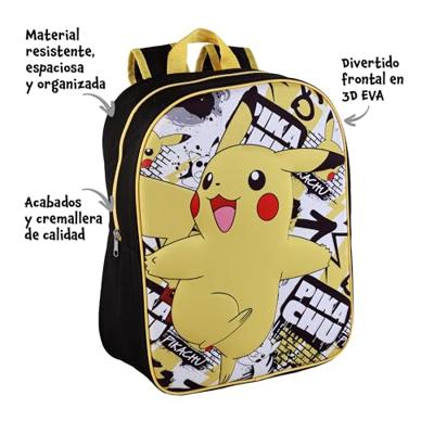Pokemon Rugtas 3d Pikachu Groot 40x30x15 Cm Pokemon Rugtas 3d Pikachu Groot 40x30x15 Cm