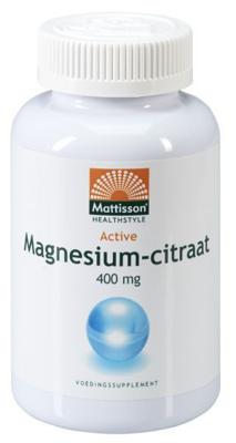 Mattisson HealthStyle Magnesium Citraat 60 mg Elementair Magnesium Capsules