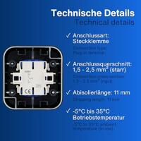 REV 0004310400 Knop Compleet AquaStorm Lichtgrijs, Zwart 1 stuk(s) - thumbnail