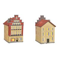 Lichthaus "Weitkamp Stuhlmacher" Münster van porselein, bruin/rood (B/H/D) 12x20x14cm - thumbnail