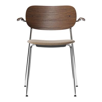 Audo Copenhagen Co Chair armstoel chrome gestoffeerd Lupo Sand Audo Copenhagen Co Chair armstoel chrome gestoffeerd Lupo Sand