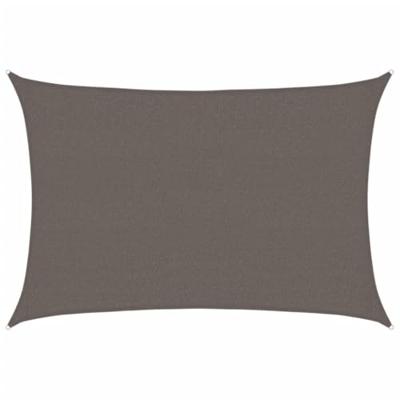 VidaXL Zonnezeil 160 g/m² 2,5x3,5 m hdpe antracietkleurig