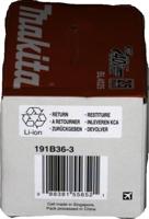 Makita 191B36-3 Gereedschapsaccu 40 V 2.5 Ah Li-ion - thumbnail