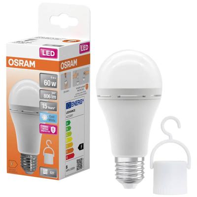 OSRAM HOMELIGHTING 4099854190131 LED-lamp werkt op batterij-lamp Energielabel F (A - G) E27 Peer 8 W = 60 W Neutraalwit (Ø x h) 60 mm x 60 mm 1 stuk(s)