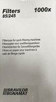 Bravilor Bonamat koffiefilter 85/245 mm, voor koffiezet Mondo, TH, Iso en Novo, doos van 4 x 250 stuks - thumbnail
