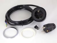 Bachmann 4953465 Inbouwstekkerdoos 1-voudig Zwart Randaarde stekker 1 stuk(s) - thumbnail