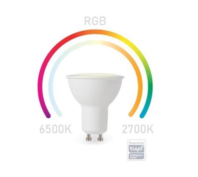 Smart wifi rgb-lamp koudwit & warmwit gu10 Velleman - Velleman