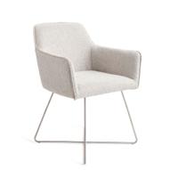 Jesper Home Eetkamerstoel 'Hofu' Cross Steel, kleur Checkers Charm - thumbnail