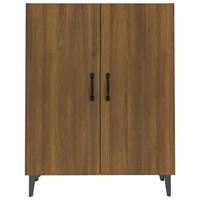 Dressoir 70x34x90 cm bewerkt hout bruineikenkleurig - thumbnail