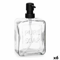 Zeepdispenser Pure Soap Kristal Transparant Plastic 570 ml (6 Stuks) - thumbnail