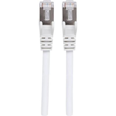 Intellinet 741361 RJ45 Netwerkkabel, patchkabel CAT 6a (losse kabel CAT 7) S/FTP 1.00 m Wit Halogeenvrij 1 stuk(s)