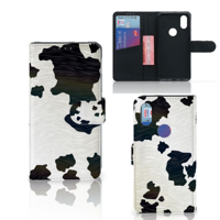 Xiaomi Mi Mix 2s Telefoonhoesje met Pasjes Koeienvlekken - thumbnail