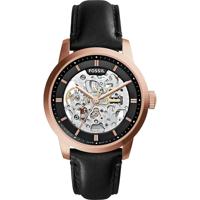 Fossil Heren Townsman skelet horloge automatisch mineraal kristal ME3084 - thumbnail