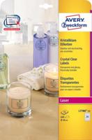 Avery transparante Crystal Clear etiketten diameter 40 mm, 600 etiketten, 24 per vel - thumbnail
