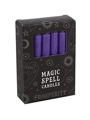 Magic Spell Kaarsen Welvaart (Paars - 12 stuks)
