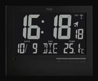 TFA Dostmann 60.4508 Wandklok Zendergestuurd 185 mm x 230 mm x 31 mm Zwart - thumbnail