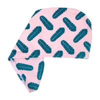 Coco & Eve Microfibre Towel Wrap - Leaf Print - thumbnail