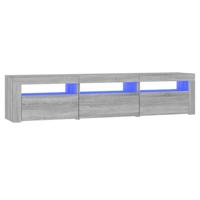 Tv-meubel met LED-verlichting 180x35x40 cm grijs sonoma eiken - thumbnail