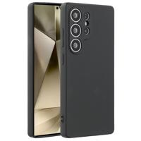 Lunso Samsung Galaxy S25 Ultra hoesje - Flexibel siliconen Backcover - Zwart - thumbnail