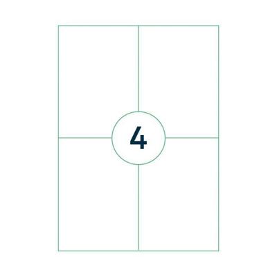 Etiket Qbasic A4 1.000 vel 105x148mm 4000 labels Etiket Qbasic A4 1.000 vel 105x148mm 4000 labels