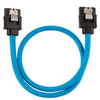 Corsair Premium SATA3-kabel (6 Gbps, 30 cm), met ommanteling, blauw - thumbnail