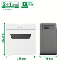 Leitz IQ 3M Protect Premium P5 Papierversnipperaar 3 vellen Micro cut 2 x 15 mm P-5 10 l Ook geschikt voor Nietjes, Paperclips - thumbnail