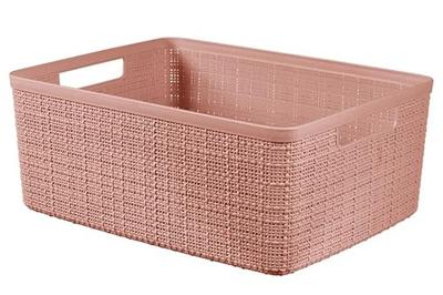 Curver Jute opbergmand M 12 liter rose dawn - thumbnail