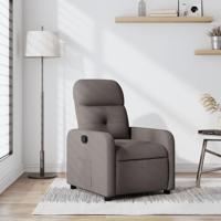 Fauteuil verstelbaar stof taupe - thumbnail