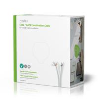 Nedis IEC CAT6 Combikabel | RG59 | Eca | 25 m | Wit | 1 stuks - CSGG4500WT250 CSGG4500WT250 - thumbnail