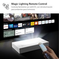 LG CineBeam laserprojector HU85LS Ultra kort voor Home Cinema, 2700 lumen, 4K UHD 2160p, projectie tussen 90-120 inch, LG Smart WebOS 4.5, Bluetooth audio, geïntegreerde luidspreker - thumbnail