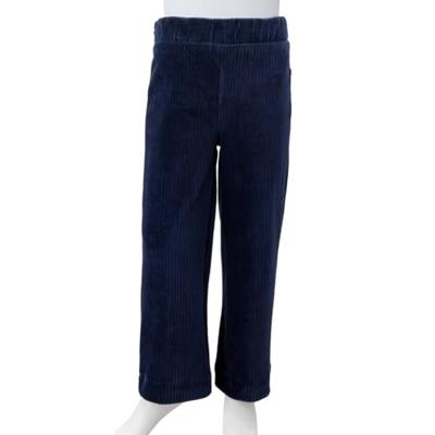 Kinderbroek 116 ribfluweel marineblauw