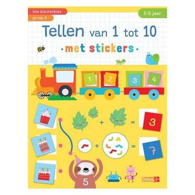 Tellen van 1 tot 10 met stickers 5-6 jaar Tellen van 1 tot 10 met stickers 5-6 jaar