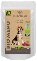 BF Petfood Biofood Organic Rund Bio Menu natvoer hond (zakjes 150 gram) 2 x (15 x 150 g) - thumbnail