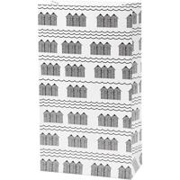 Vivi Gade Papieren zakken, h: 21 cm, afm 6x12 cm, 80 gr, zwart, wit, 10 stuk/ 1 doos - thumbnail