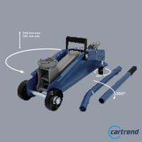 cartrend Verrijdbare autokrik 2 t Werkhoogte: 135 - 340 cm - thumbnail