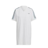 adidas Originals Adicolor T-shirt jurk wit/groen - thumbnail