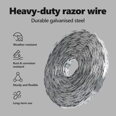 VidaXL Scheermesdraad zilver 5000 x 1,9 cm gegalvaniseerd staal