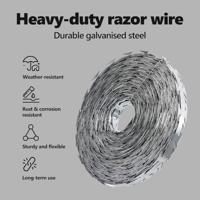 VidaXL Scheermesdraad zilver 5000 x 1,9 cm gegalvaniseerd staal - thumbnail