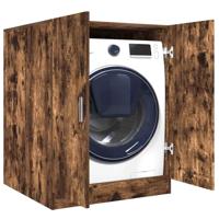 VidaXL Wasmachinekast 71x71,5x91,5 cm gerookt eikenkleurig - thumbnail