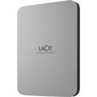 LaCie Mobile Drive 2TB v2 USB-C Moon Silver w/Rescue - thumbnail