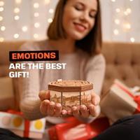 ESC WELT Wooden Secret Maze Box, creatieve geschenkdoos voor geld, waardebonnen, cadeaubonnen, cadeaubonnen, cadeaubonnen, cadeaubonnen, 3D-houten doosspel, geschenkraadselspel, geschenkdoos voor - thumbnail