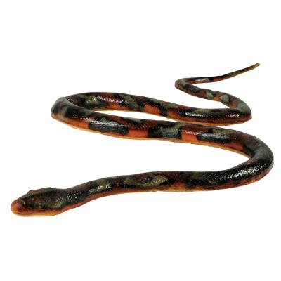 Johntoy Animal World Soft Touch slang oranje 135 cm