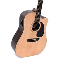 Sigma Guitars DTCE Natural Satin elektrisch-akoestische westerngitaar - thumbnail