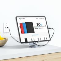 Mobiel- of tabletondersteuning Aisens MS1PM-081 Zilverkleurig Staal 8" (1 Stuks) - thumbnail