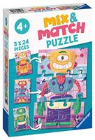 Ravensburger puzzel Schattige robots 3x24 stukjes - thumbnail