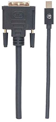 Manhattan 152150 Mini DisplayPort 1.2a naar DVI-kabel zwart